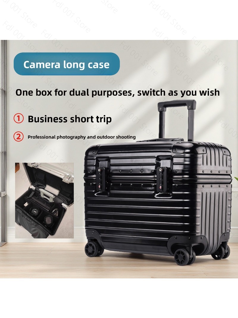 Photo Booth Frame - Fotografie-Trolleykoffer mit oberer Klappabdeckung und Aluminiumrahmen,