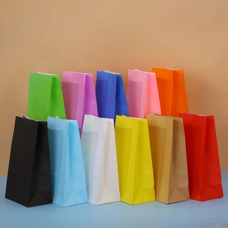 Event Party Shop - 10/20/50 Stück Bunte Kraftpapiertüten für Lebensmittel,