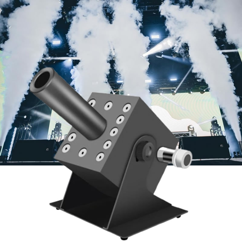 Confetti Cannon Tube - Farbenfrohe RGB 3-in-1 LED CO2-JET Nebelmaschine
