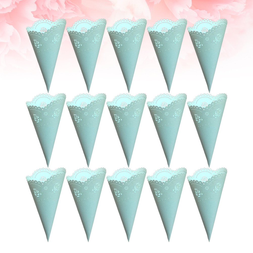 Papercraft Supply Confetti - 20 Stück Hohle Konfetti-Halter, Papierkonusse, Stabile