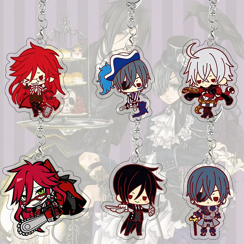 Supply Event - Black Butler Acryl-Schlüsselanhänger Grell Sutcliff Ciel