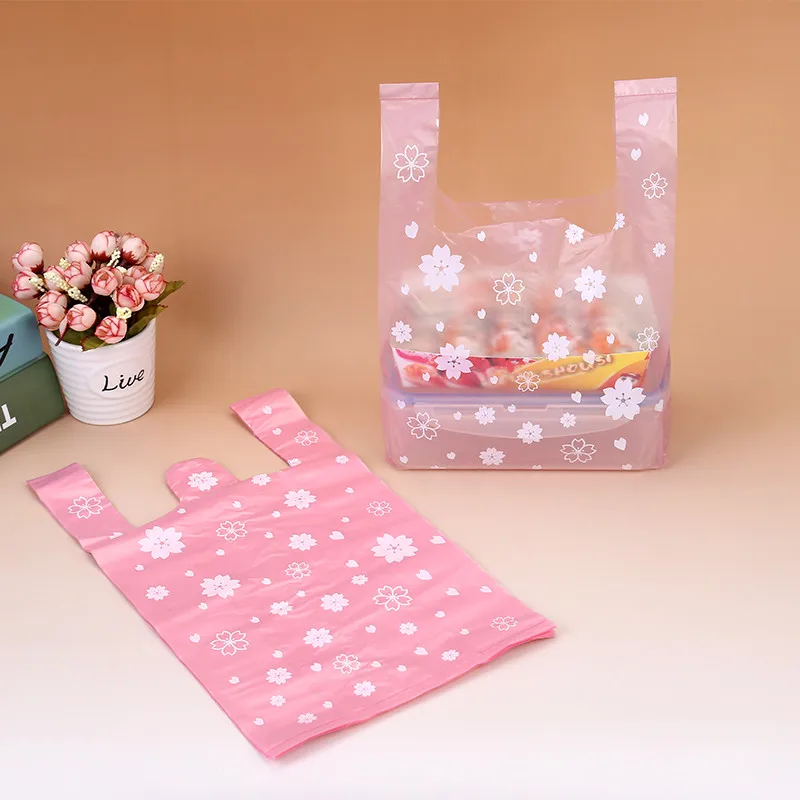Event Party Shop - 100 Stück/Tasche rosa Sakura Weste Tasche