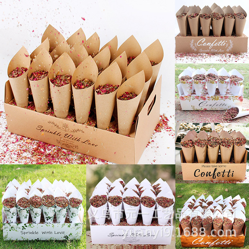 Cotton Candy Cone - Hochzeit Konfetti Kegel Stand Box 30