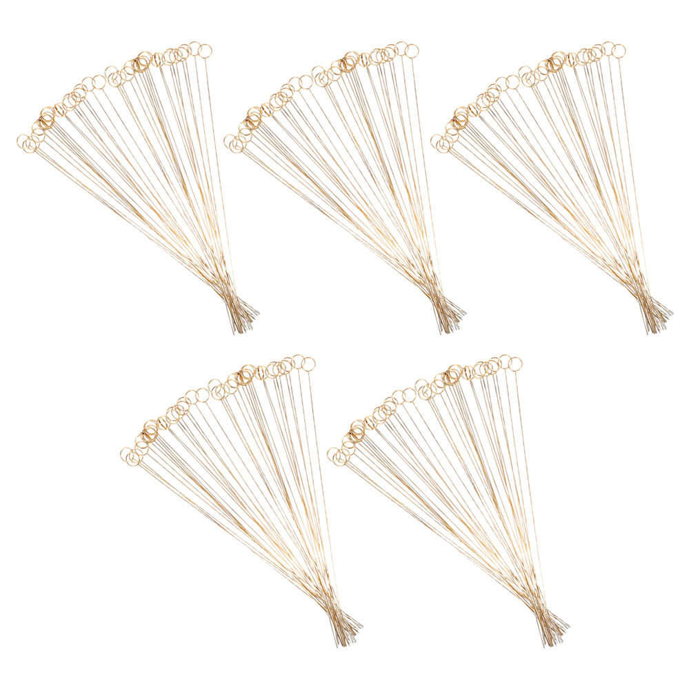 Centerpiece Stick - 100 Stück Metall-Blumenkartenhalter-Stäbchen, goldene Blumen-Clips für
