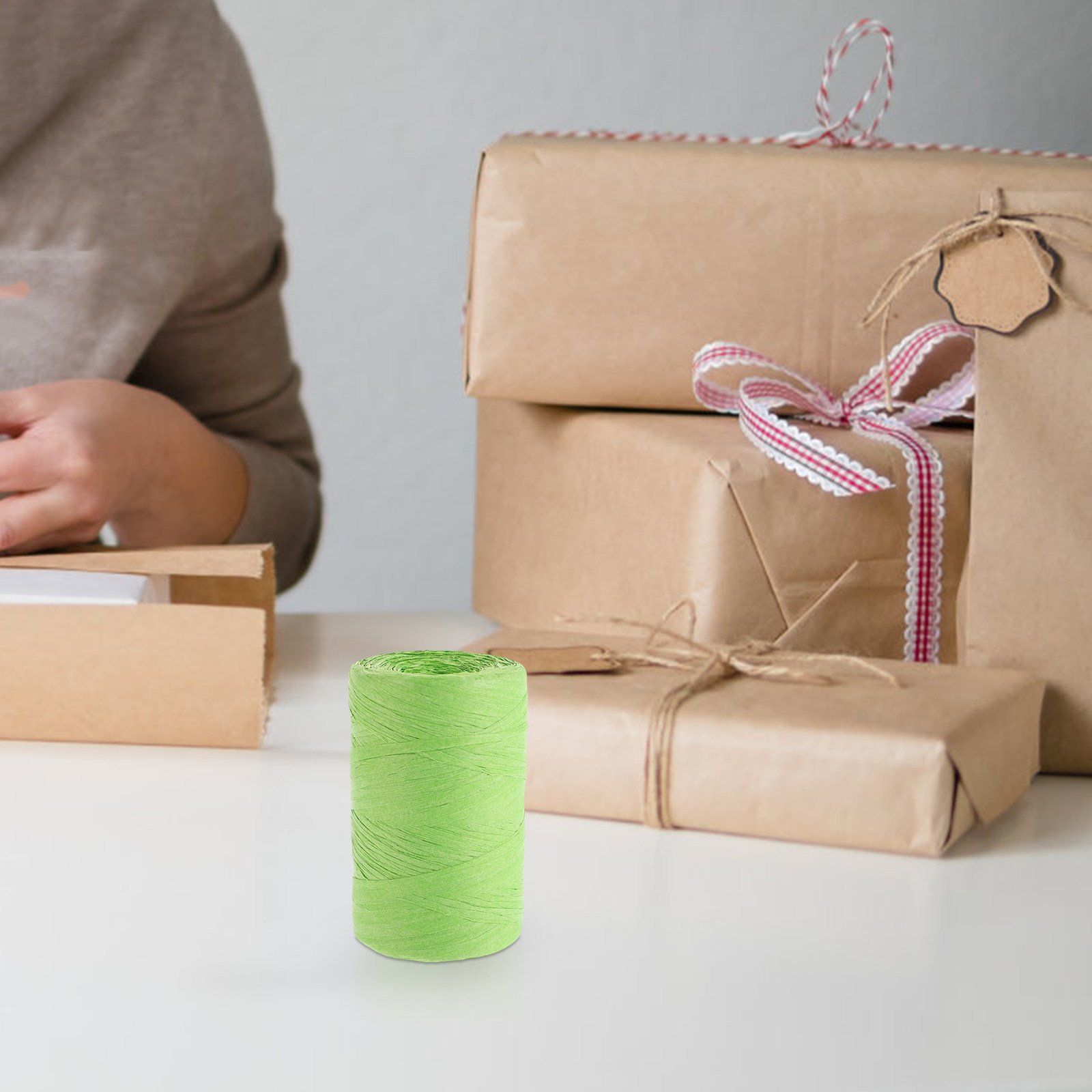 Raffia-Papierband, farbige Ver – Papercraft Supply Ribbon Bewertung und Preis