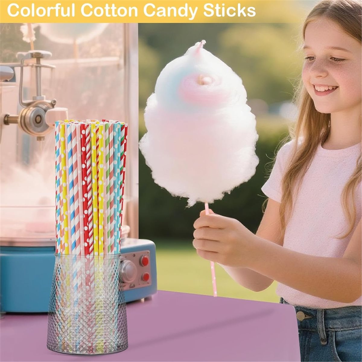 ABZT 200 Stück Zuckerwatte-Stä – Cotton Candy Cone Bewertung und Preis