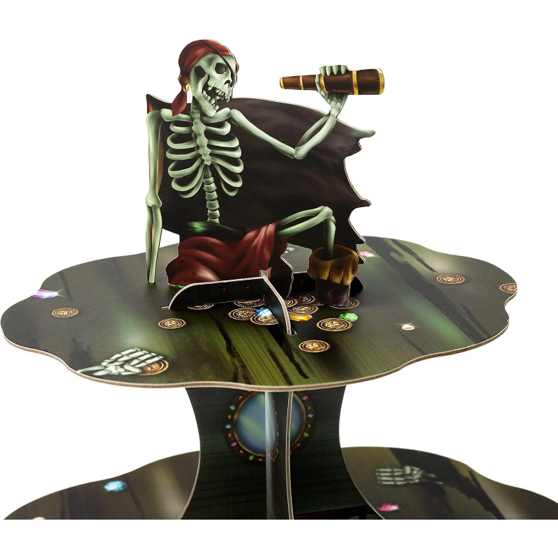 Totenkopf-Piraten-Cupcake-Stän – Cupcake Stand Tier Bewertung und Preis