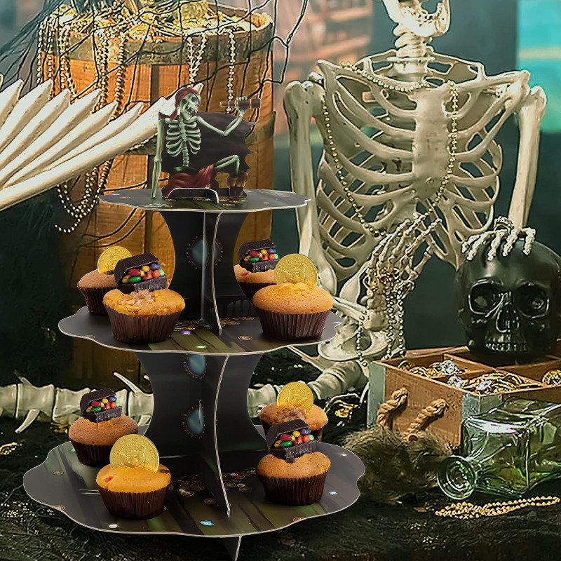 Totenkopf-Piraten-Cupcake-Stän – Cupcake Stand Tier Bewertung und Preis
