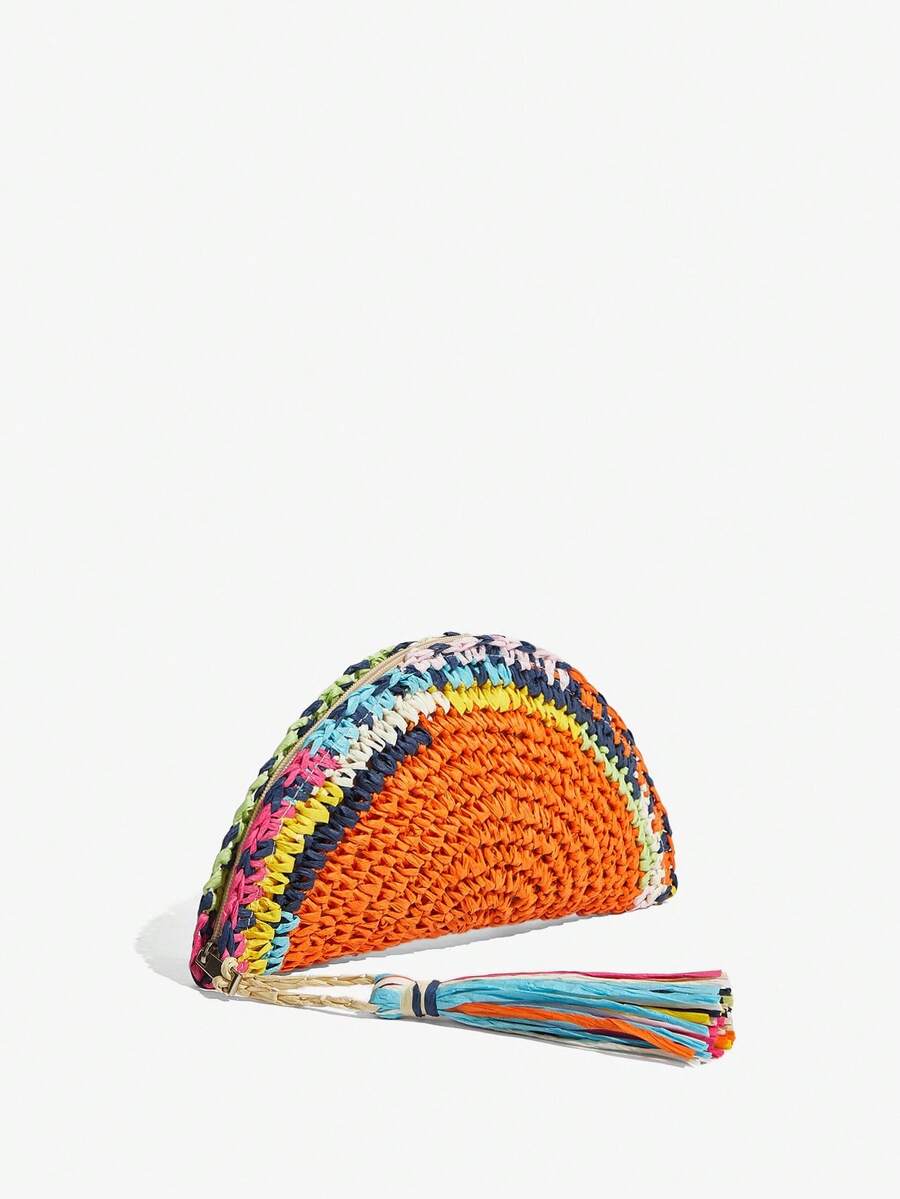 Damen-Clutches, Strohtasche, B – Paper Straw Color Bewertung und Preis