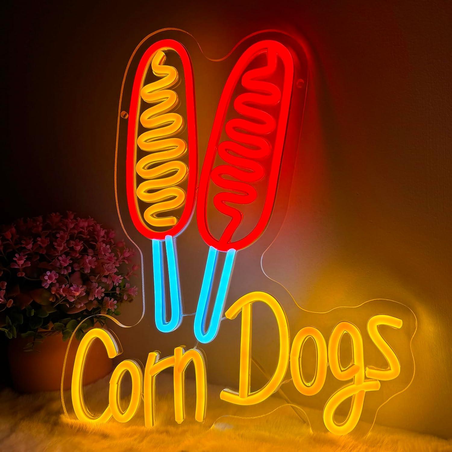 Corn Dog Neon-Schild Snack USB – Neon Sign Party Bewertung und Preis